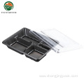 PP Microwavable Black Disposable Lunch Container